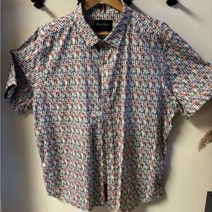 Robert Graham Multicolor Cocktail Print Men's Shirt